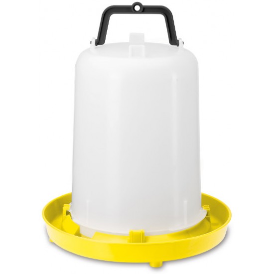 Poultry feeder with bayonet lock, 15 litres