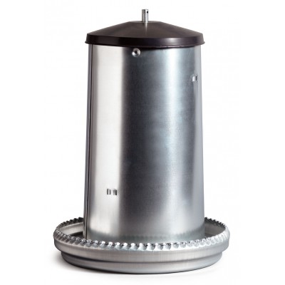 Poultry feeders, 22 litre galvanized