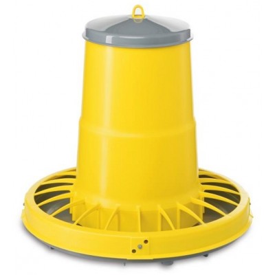Poultry feeder, 22 litres plastic