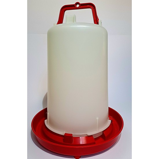 Poultry feeder with bayonet lock, 15 litres