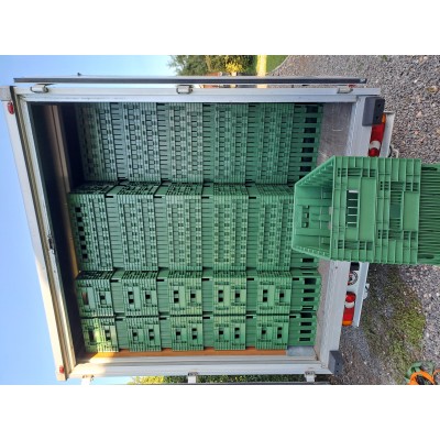 Egg transport plastic crate