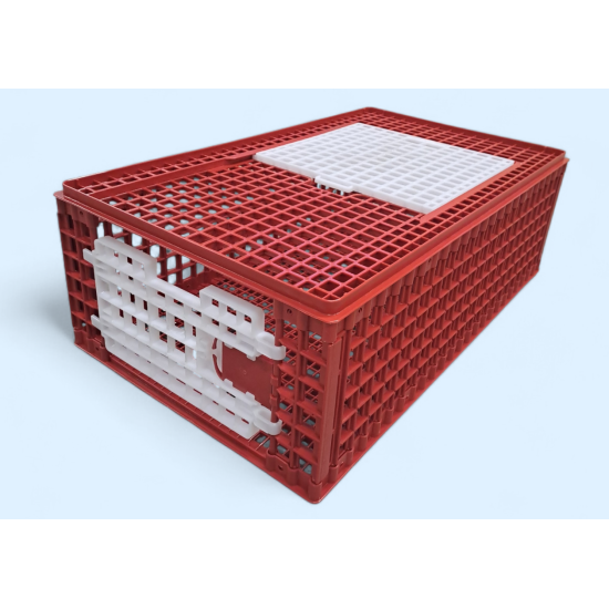 Poultry transport plastic crate