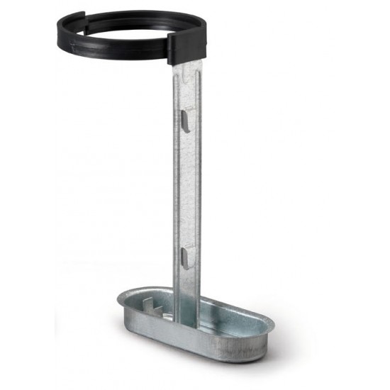 Bottle holder with plastic ring, galvanized
