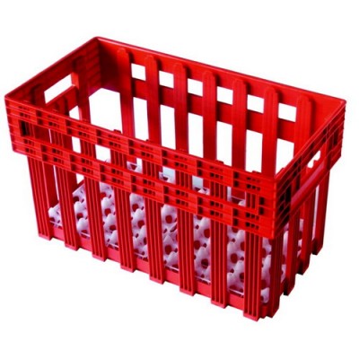 Egg transport plastic crate