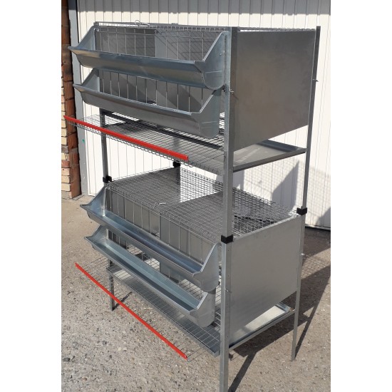 Eggcurling cage for hens 50 x 100 cm